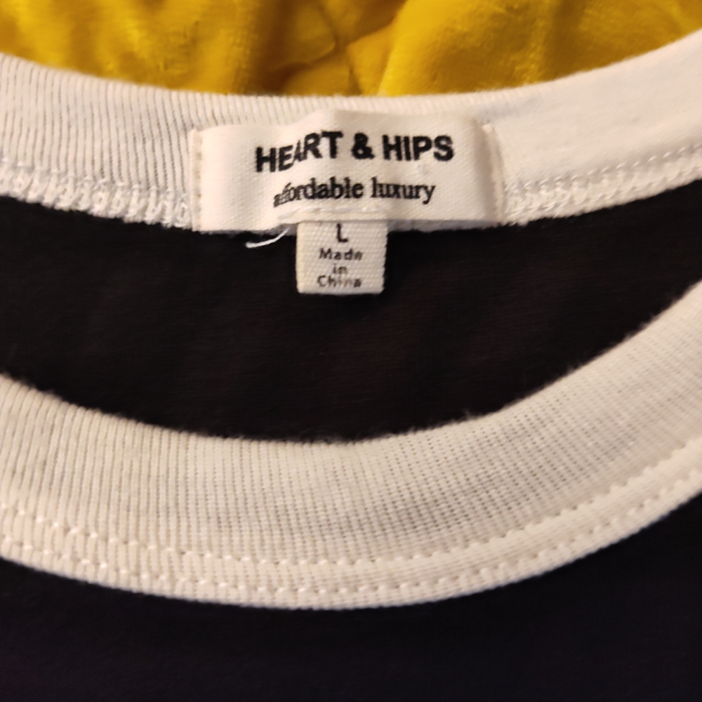 Heart Hips Black and White Tee Dress